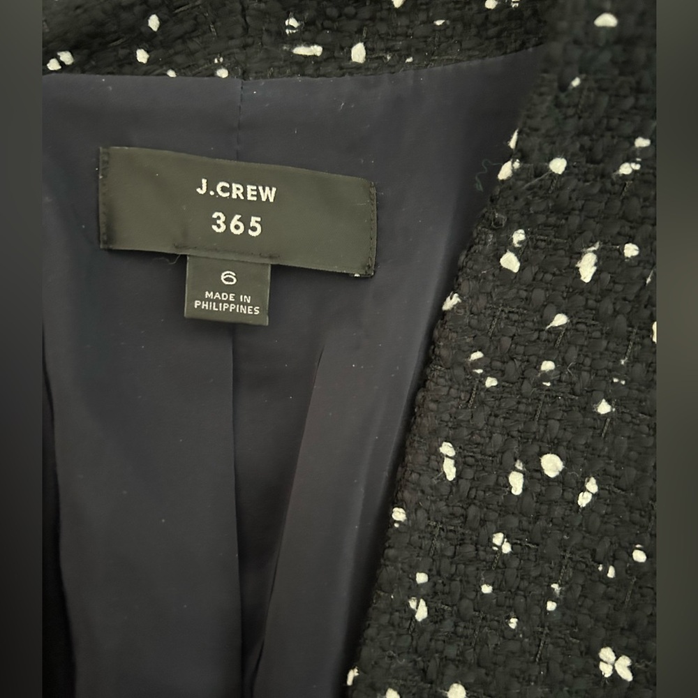 J.Crew Women's Black Tweed Jacket - Picture 2 of 4